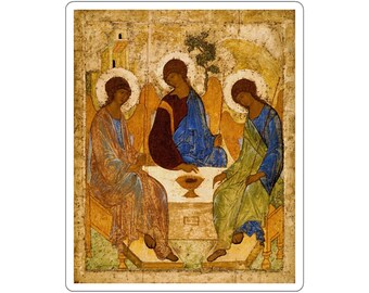 St. Andrei Rublev's Holy Trinity Christian Icon Sticker