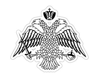 Byzantine Christian Double-Headed Eagle Sticker