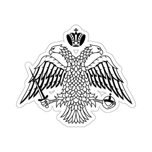 Byzantine Christian Double-Headed Eagle Sticker