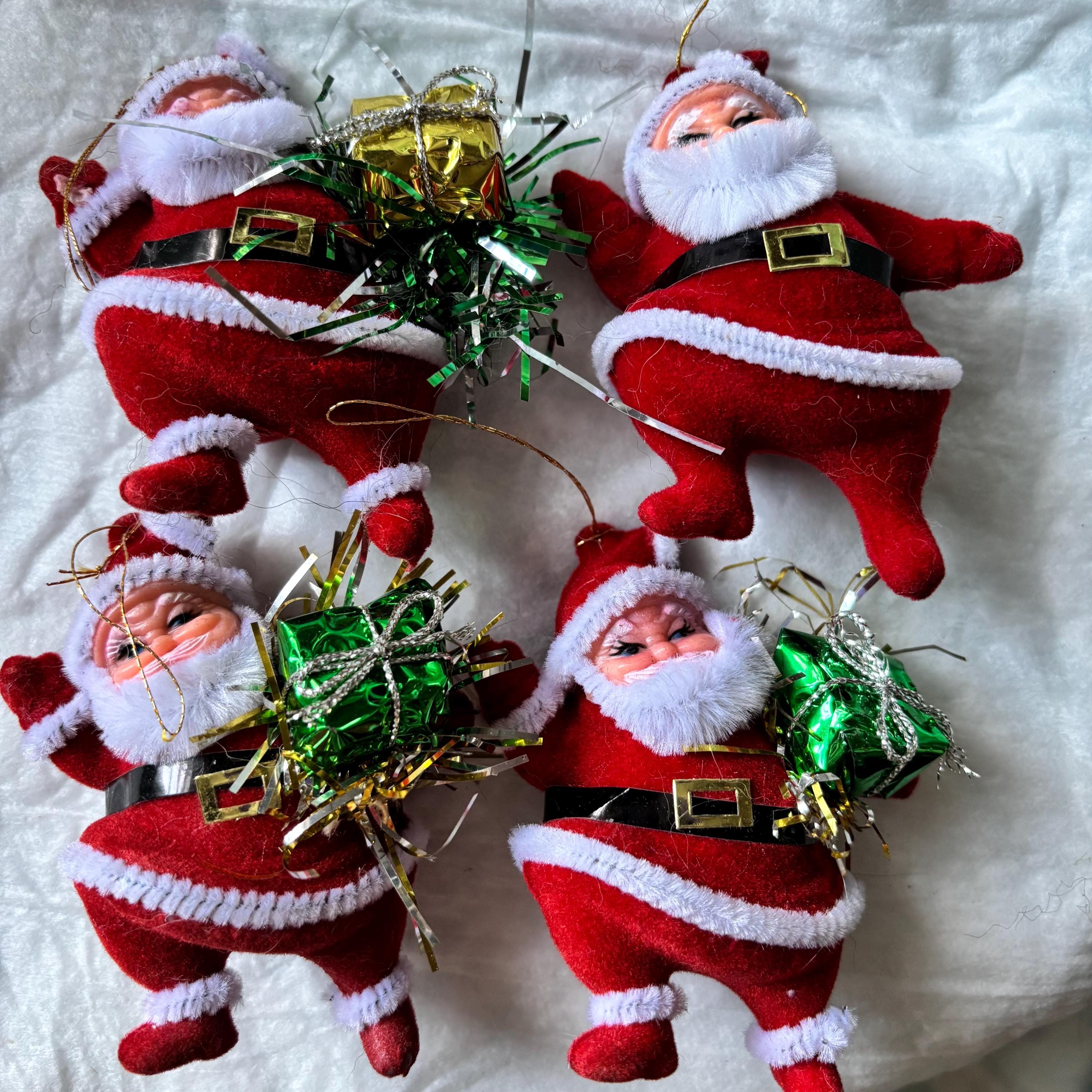 Dancing Santa Flocked - Etsy