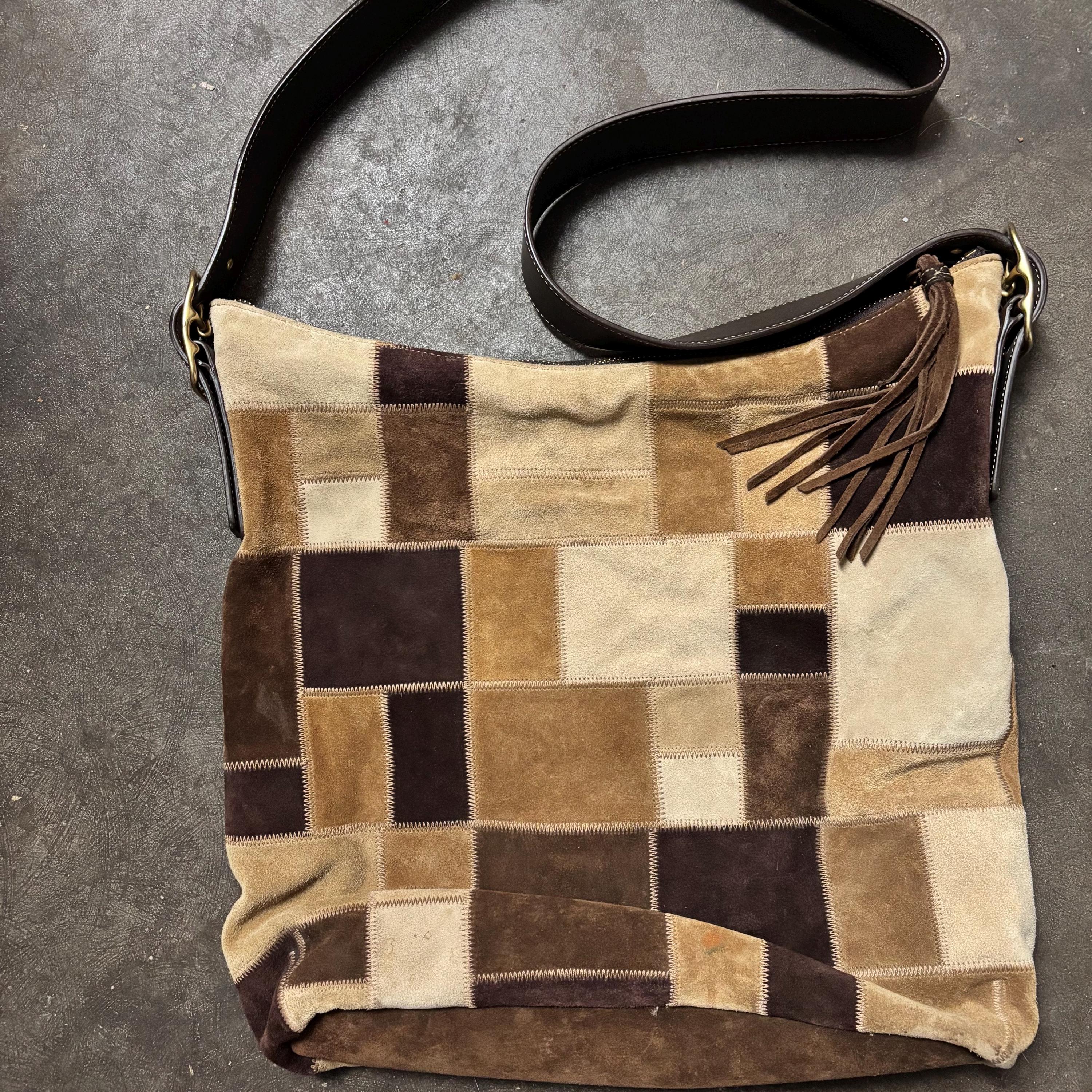 Vintage Patchwork Coach Bag - Etsy