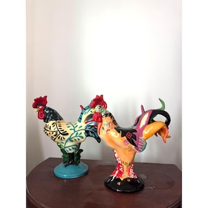 Vintage Poultry in Motion Roosters – Set of 2 Collectible Figures