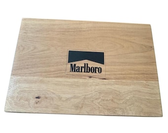 Marlboro Poker Chip Set Solid Oak Case Cards Chips Complete Set New