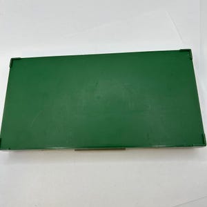 Vintage Faber Castell Pencil Case Green Rectangle Empty drawing utensil holder immagine 12