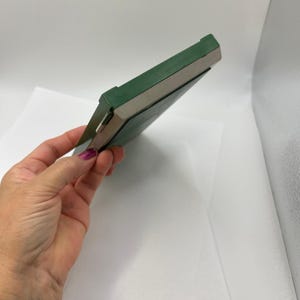 Vintage Faber Castell Pencil Case Green Rectangle Empty drawing utensil holder immagine 10