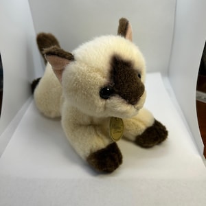 Aurora Miyoni Siamese Cat Blue Eyes Plush