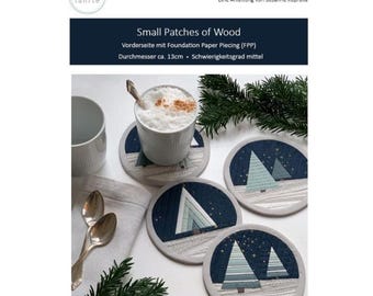 Small Patches of Woods Foundation Paper Piecing Template, PDF, FPP, Sewing Pattern, Paper Sewing, Quilt Block, Patchwork, Language: German