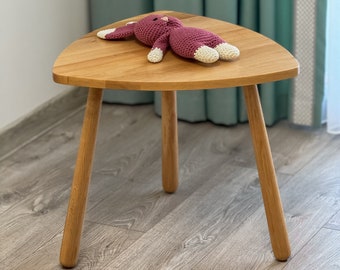 Mesa Triángulo de Madera para Niños, Mesa Montessori, Regalo para Niños, Mesa de Actividades, Mesa Sensorial, Mesa para Niños Pequeños para el Destete, Mesa para Niños Nuevos