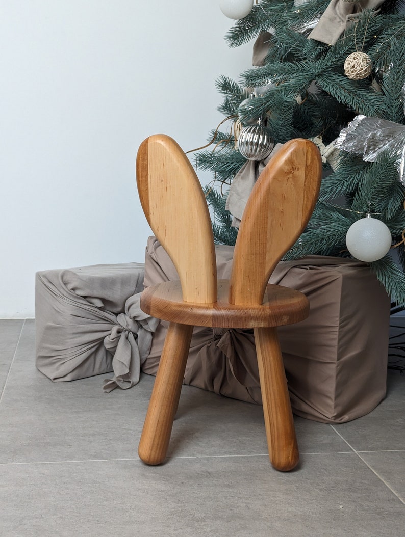 Wooden Kids Chair Rabbit Montessori Bunny Chair Toddler - Etsy