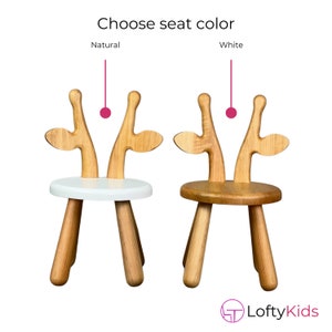 Wooden Kids Chair Giraffe Melman, Gift for Toddler Boys Chair, Wooden Play-room Furniture, Natural wooden chair, Eco-Friendly Wooden Chair image 6