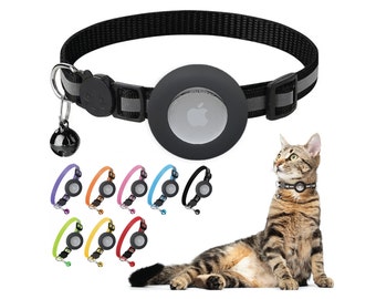 Airtag Cat Collar Breakaway Bell - For Indoor and Outdoor Cats or Small Breed Dogs