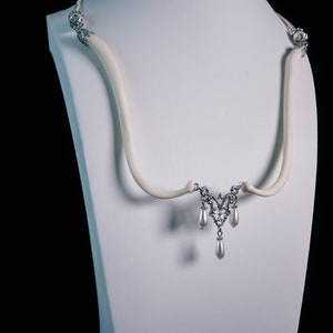 BACCHUS Baculum Bone and Pearls Necklace image 2