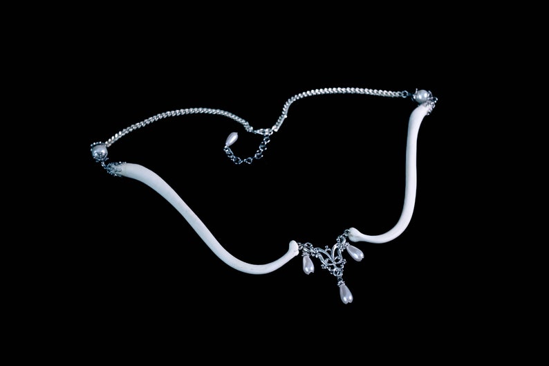 BACCHUS Baculum Bone and Pearls Necklace image 6