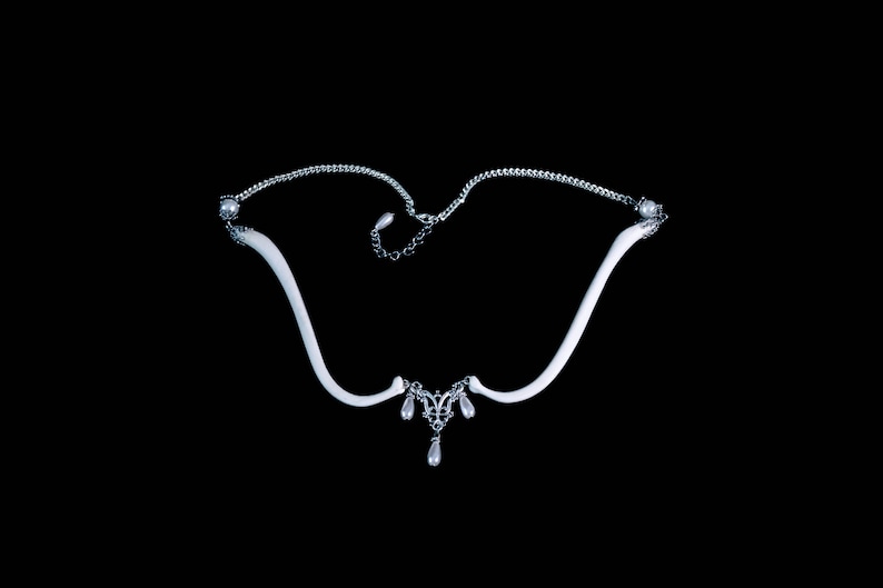 BACCHUS Baculum Bone and Pearls Necklace image 4