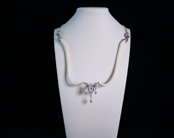 BACCHUS - Baculum Bone and Pearls Necklace