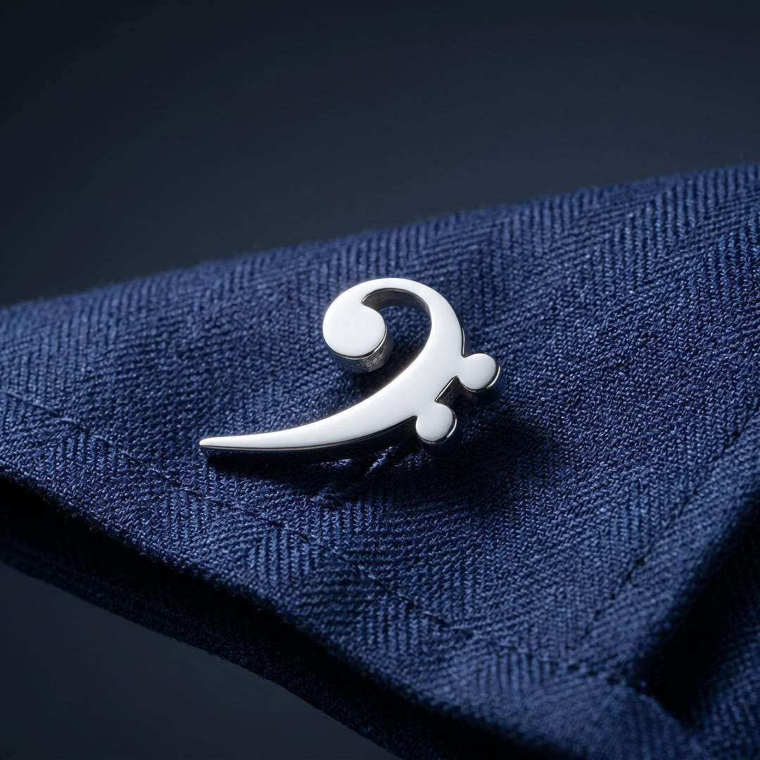 Musical Notes Gold Color Sterling Silver Music Note Cufflinks: Music Teacher Gift, Gift for Dad ...