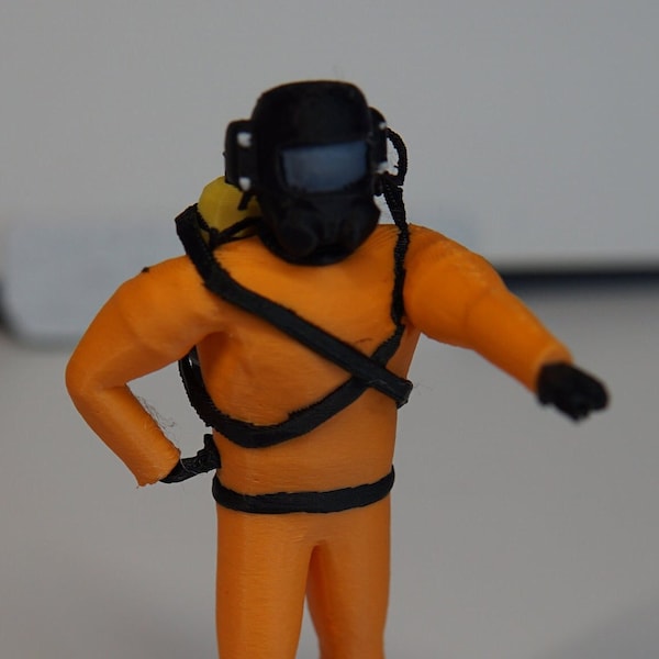 Lethal Company Dude Zeigende 3D Figur