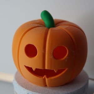 Light-up Pumpkins 3D Printed For Halloween Decorations With Tea Light Base
