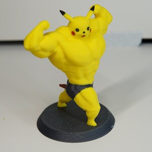 Pikachu Swole Mega Buff Toy Figure 3D Printed - Etsy