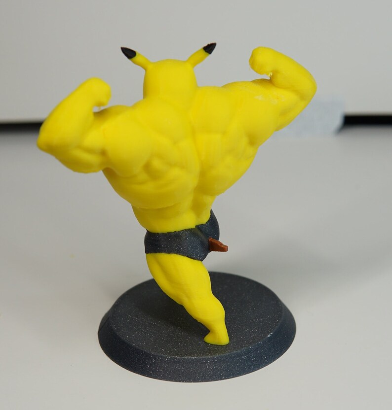Pikachu Swole Mega Buff Toy Figure 3D Printed - Etsy