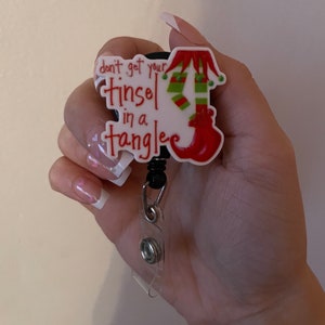 Christmas badge - badge reel - nurse badge - Christmas -  - badge - Christmas  badge reel