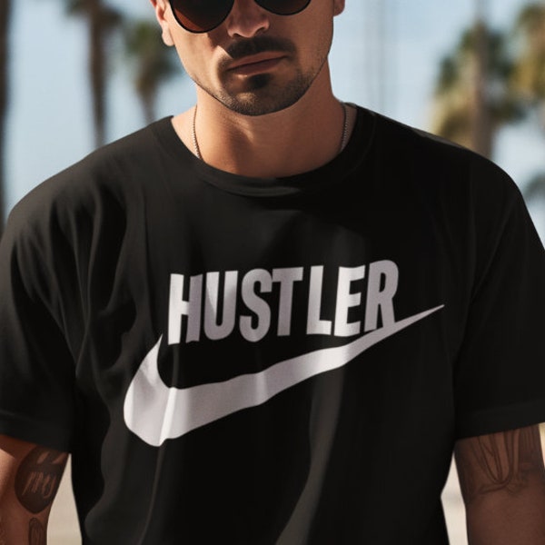 Hustler Shirt for Men, Hustle tshirt, Sports Shirts for Men, Hustling Shirt, handmade gift for him, birthday gift for him