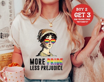 Pride Shirt, More Pride Less Prejudice Shirt, LGBTQ Community Shirt, Pride Tee, Pride Ally Shirt, Pride Month Shirt, Support Lgbt People Tee