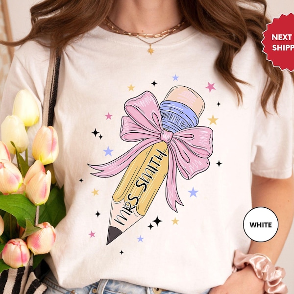 Custom Teacher Name Shirts, Personalized School Shirt, Teacher Gift, Specials Teacher Shirts, Back to School Shirt