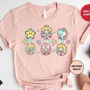 Princess Peach Shirt, Princess Peach T Shirt, Birthday Gift Shirt, Disney Princess Shirt, Birthday Girl Shirt, Birthday Party Girls Shirts