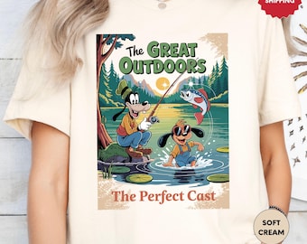 Disney A Goofy Movie Love Fishing World's Greatest Out Doorsman Shirt, Father's Day, Disneyland Family Matching Shirt, Magic Kingdom Tee