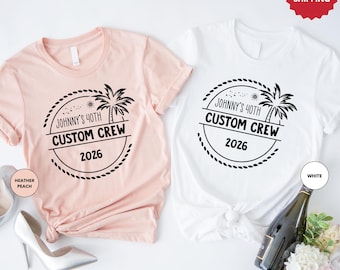 Custom Crew 2026 Vacation Shirt, Personalized Family Trip Shirt, Matching Friends Group Vacation Shirts, Summer Holiday Shirt, Travel Shirt
