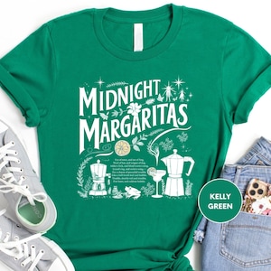 Midnight Margaritas Shirt, Tequila Shirt, Witchy Tee, Practical Magic, Midnight Margarita, Spooky T-shirt, Halloween Shirt, Drinking Gift image 3