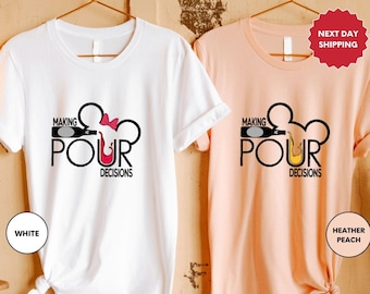 T-shirt Mickey et Minnie Bars autour du monde, T-shirt papa Disney, T-shirt Disney, T-shirt Disney Epcot Wine and Food Festival