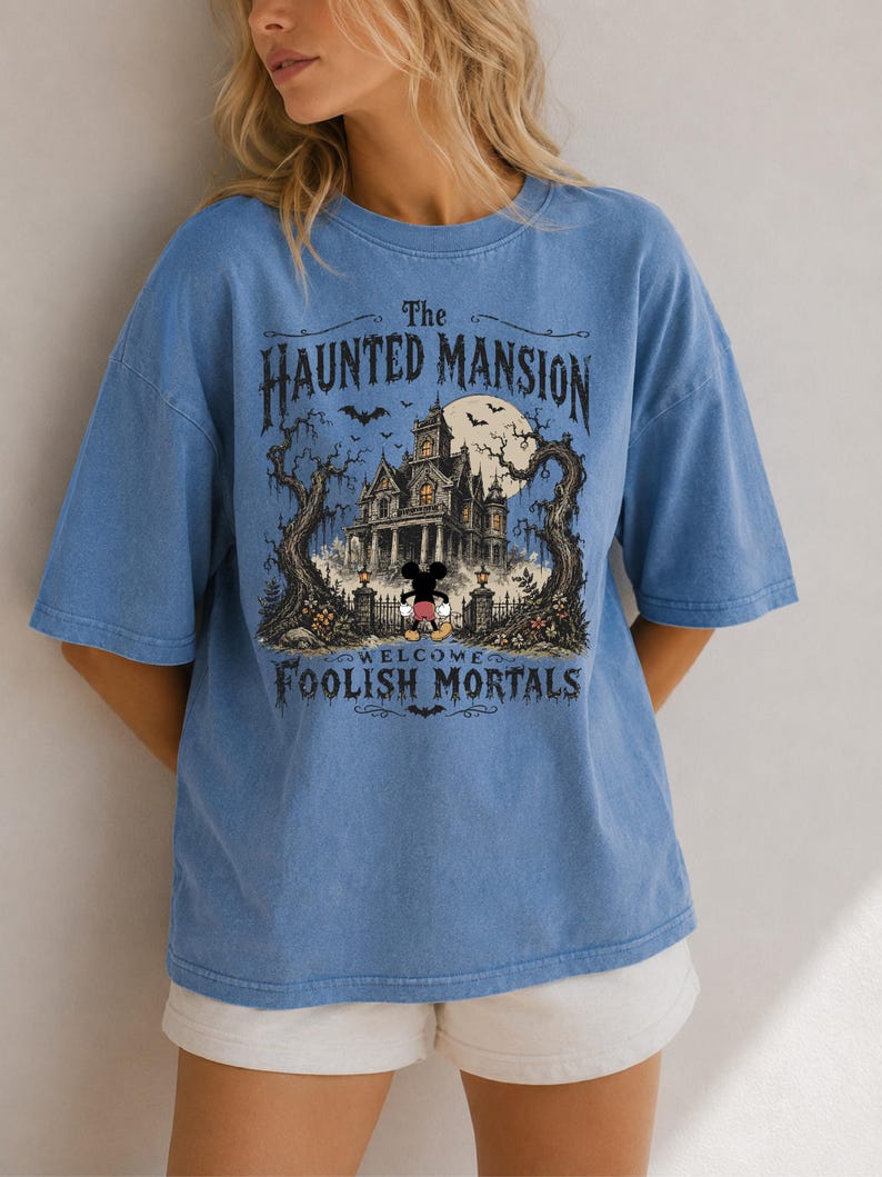 Disney Halloween Mickey Haunted Mansion Shirt, Mickey Halloween Shirt, Mickey's Not So Scary Halloween Party, Disneyland Halloween Tee image 3