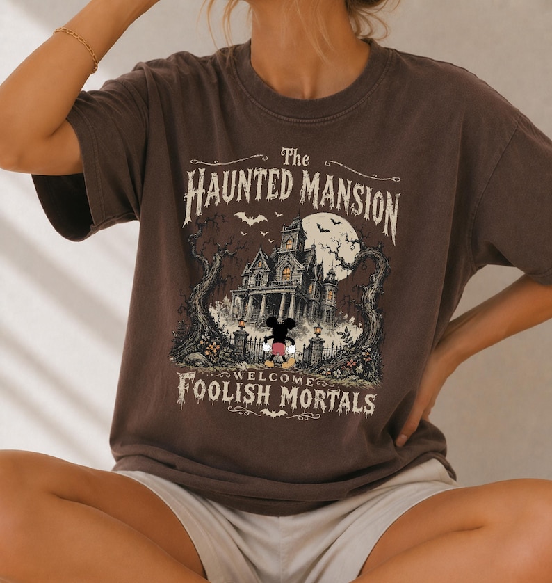 Disney Halloween Mickey Haunted Mansion Shirt, Mickey Halloween Shirt, Mickey's Not So Scary Halloween Party, Disneyland Halloween Tee image 4