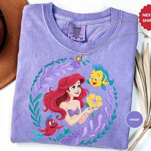 Comfort Colors The Little Mermaid Shirt, Disney T-shirt, Women&#39;s Little Mermaid Ariel Shirt, Ariel Mermaid Shirt, Disney Ariel Shirt