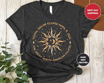 Solar Eclipse 2024 Shirt, April 8th 2024 Shirt, Total Solar Eclipse Shirt, USA Eclipse, Celestial Shirt, Astronomy Gifts, Moon Astronomy Tee
