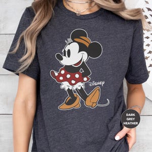 Minnie Mouse Shirt, Cute Minnie Shirts, Retro Minnie T-shirt, Mouse Shirt, Family Vacation T-shirt, Disneyland Family Trip Shirt image 2