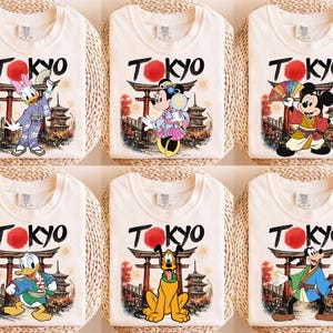 Disneyland Tokyo Mickey and Friends T-Shirt, Disney Matching Family Shirt, Disneyland Japan Trip Tee, Disneyland Paris Vacation 2026 Shirt image 1