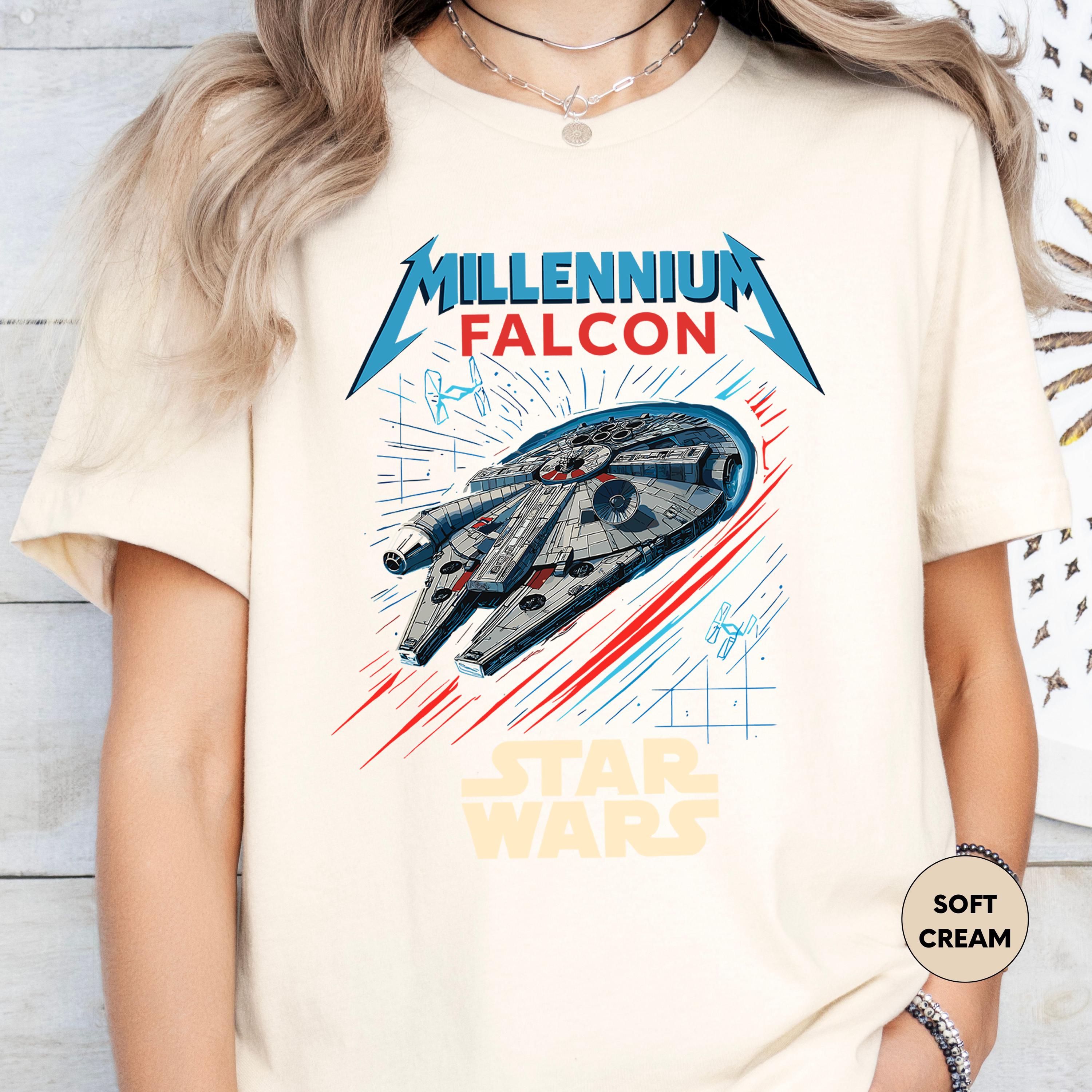 Retro Disney Star Wars Shirt, Disney Millennium Falcon Shirt
