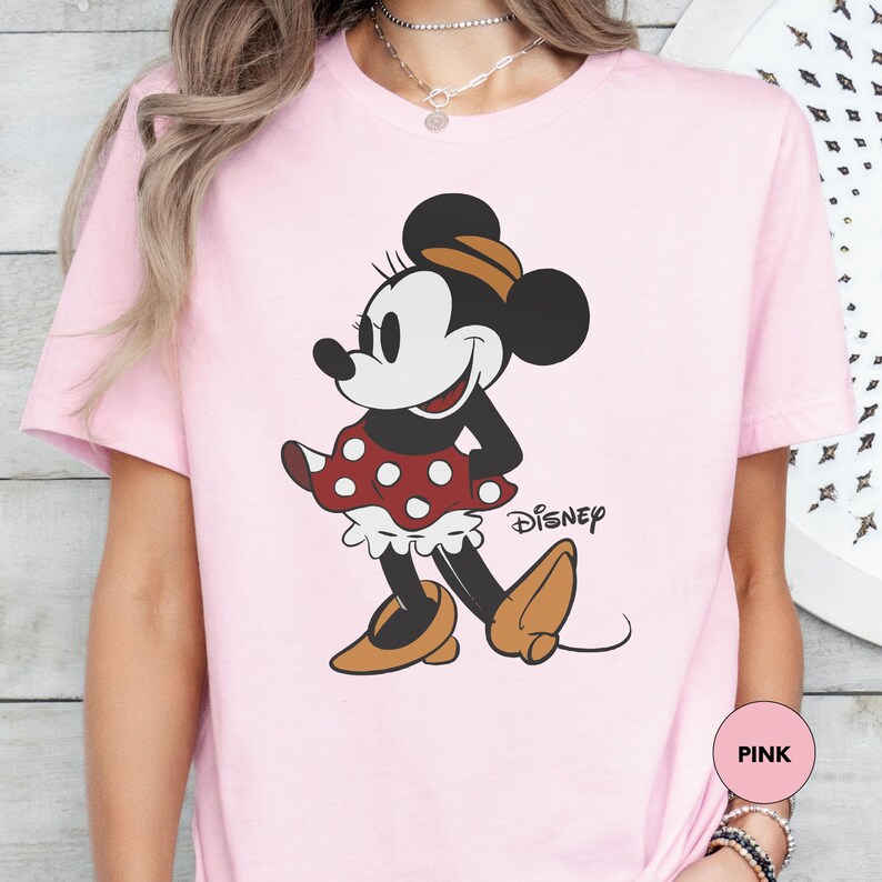 Minnie Mouse Shirt, Cute Minnie Shirts, Retro Minnie T-shirt, Mouse Shirt, Family Vacation T-shirt, Disneyland Family Trip Shirt image 3
