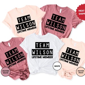 T-shirt d'équipe personnalisé, T-shirt de membre d'une équipe de vie, Meilleure équipe de tous les temps, Équipe de travail, T-shirt de membre d'équipe, T-shirt du nom de l'équipe, Équipe de travail, T-shirt de coéquipier