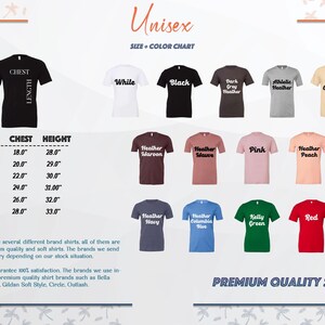 a picture of a t - shirt size guide for men and women