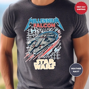 Retro Disney Star Wars Shirt, Disney Millennium Falcon Shirt, Vintage Star Wars Millennium Falcon Tee, Disneyworld 2026 Shirts, Family Trip
