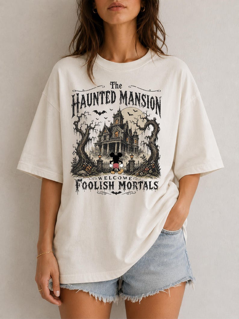 Disney Halloween Mickey Haunted Mansion Shirt, Mickey Halloween Shirt, Mickey's Not So Scary Halloween Party, Disneyland Halloween Tee image 2
