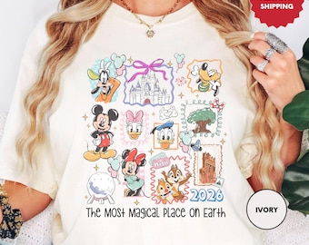 Camiseta "El lugar más mágico de la Tierra", camiseta del Castillo de Mickey y sus amigos de Disney, camiseta del Reino Mágico, camiseta de Disney World, camiseta de Disneyland