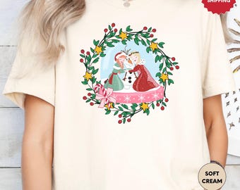 Disney Frozen Christmas Shirt, Princess Elsa And Anna Christmas Shirt, Olaf Christmas Shirt, Disney Christmas Shirt, Frozen Olaf Shirt