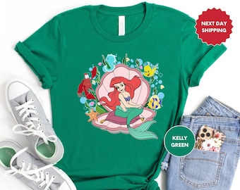 Ariel Mermaid Shirt, Disney Mermaid Girl, Mermaid Birthday Girl Gift, Funny Shirt, Girl Tee, Birthday Gifts, Shirt for Woman, Cute Gift