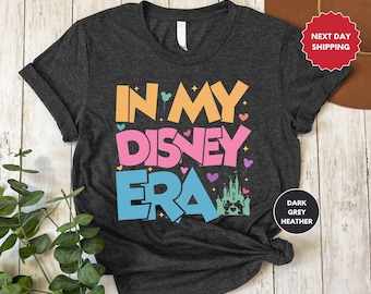 In My Disney Era Shirt, Disney Castle Shirt, Retro Walt Disney Shirt, Disney Family Shirt, Disneyland Vacation Shirt, Epcot Magic Kingdom