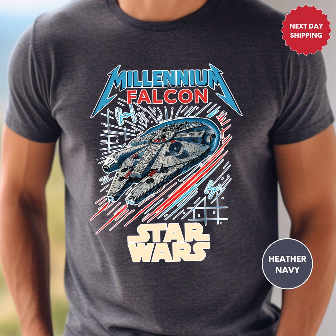 Retro Disney Star Wars Shirt, Disney Millennium Falcon Shirt